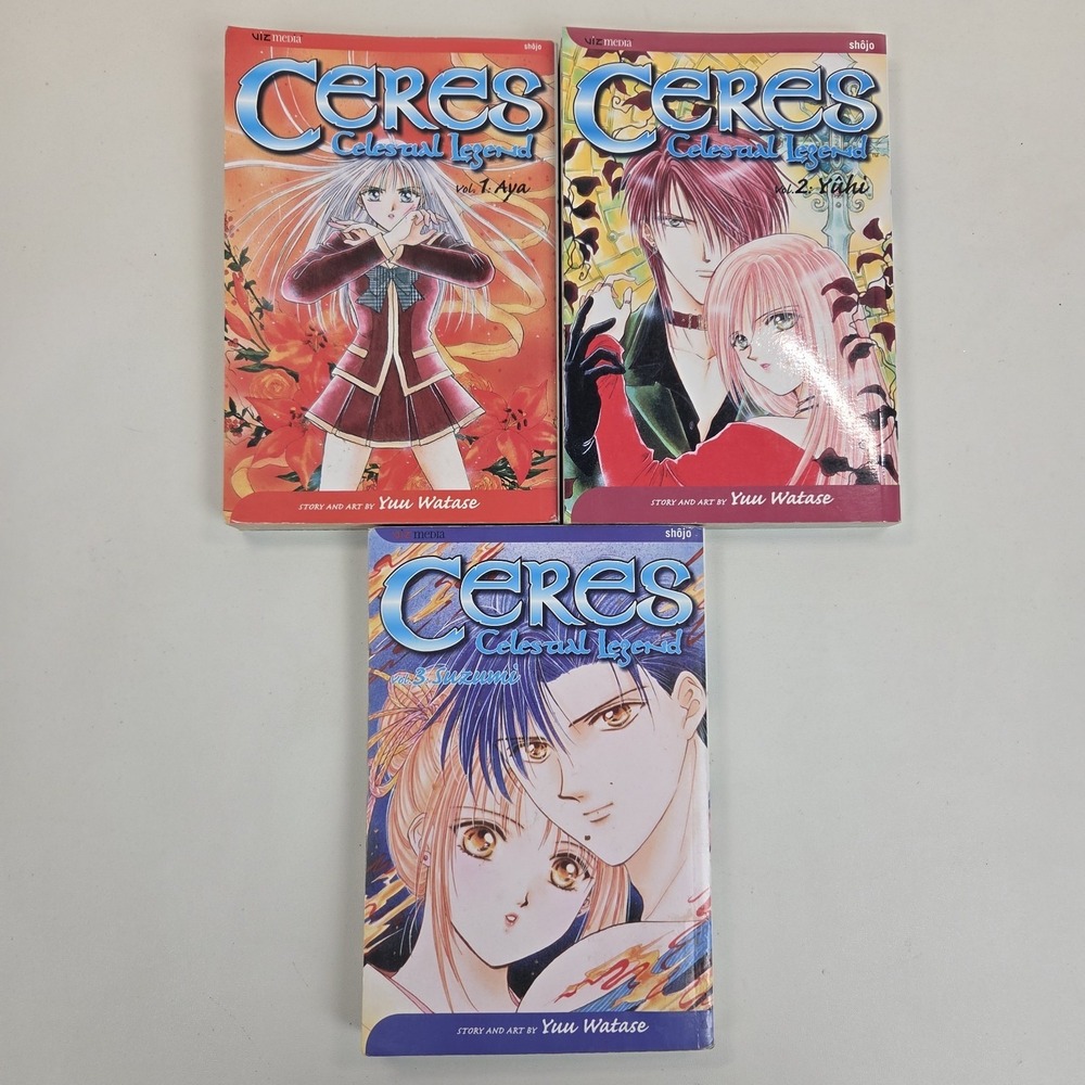 Ceres: Celestial Legend Yu Watase English Manga Books 1-3 Graphic Novels